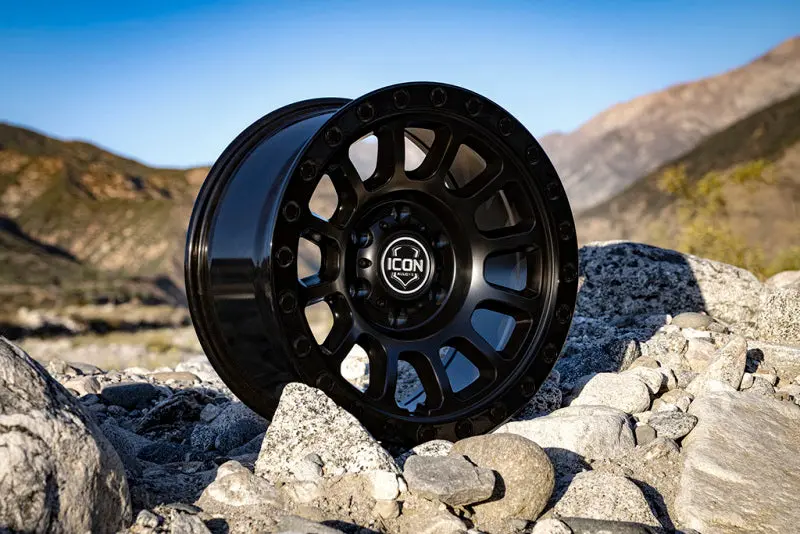 Icon Hulse 18X9 6X5.5 0Mm Offset 5In Bs Double Black 2