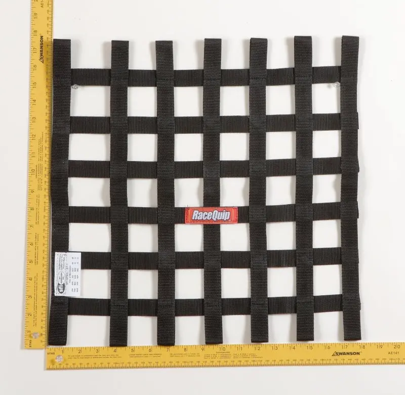 Racequip Black 18 X 18 Sfi Ribbon Net 1
