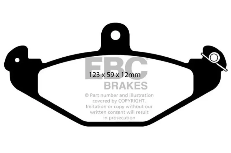 Ebc 08+ Lotus 2-Eleven 1.8 Supercharged Redstuff Rear Brake Pads 1