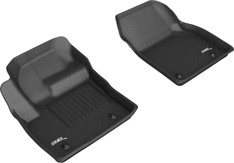 3D Maxpider 18-20 Jaguar E-Pace Kagu 1St Row Floormats - Black 1
