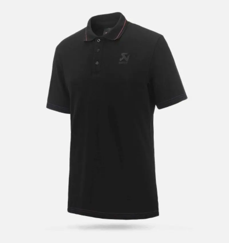Akrapovic Corpo Polo Black Mens - S 1