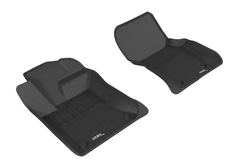 3D Maxpider 2017-2020 Jaguar Xe Kagu 1St Row Floormat - Black 1