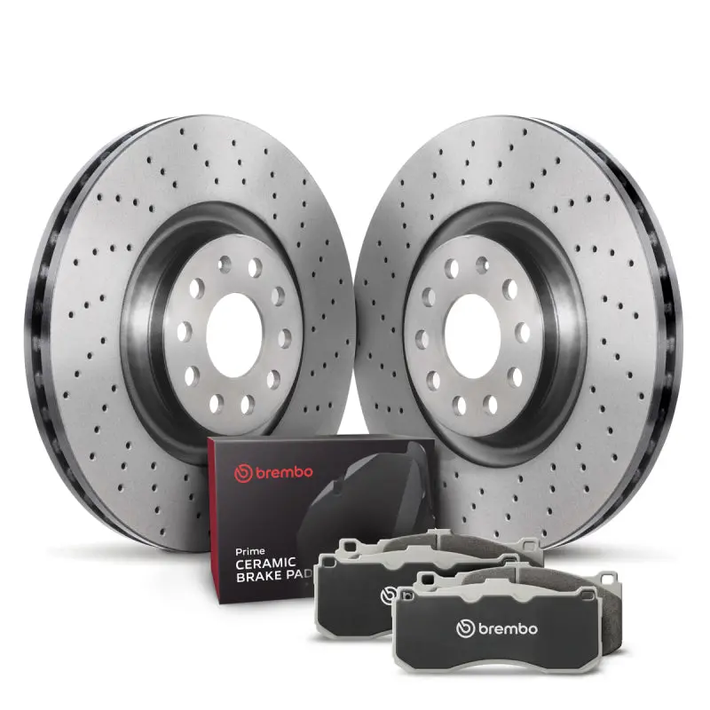 Brembo Oe 15-20 Audi A3 Quattro/15-20 S3/15-19 Golf R/15-21 Gti Front Disc Brake Kit 1
