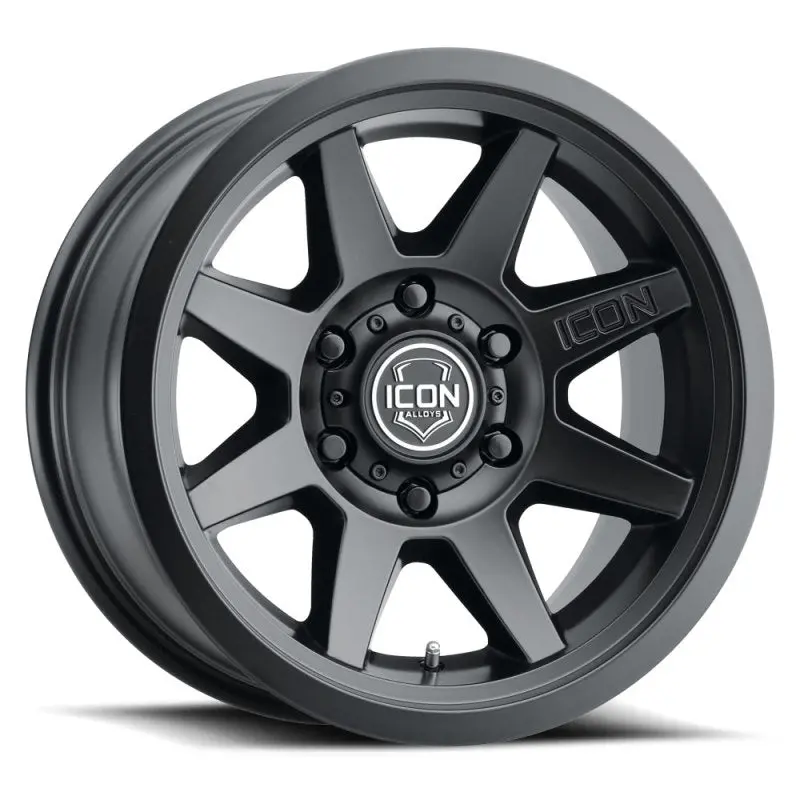 Icon Rebound 17X8.5 5X5 -6Mm Offset 4.5In Bs 71.5Mm Bore Satin Black Wheel 1
