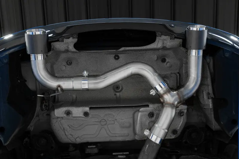 Mbrp 17-21 Bmw M240i 3.0L 3In Axle Back Dual Rear Exit W/ T304 Ss Carbon Fiber Tips (Street Version) 2