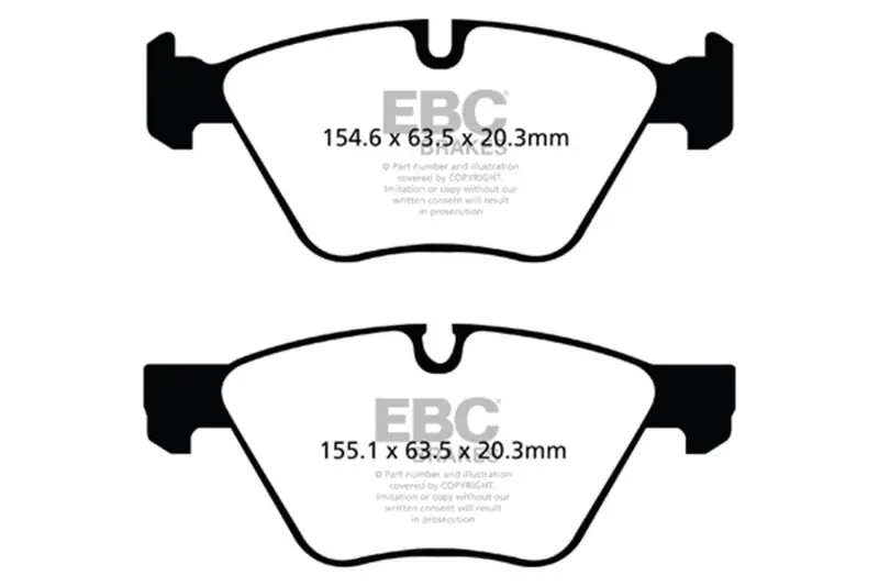 Ebc 06-07 Bmw 330I/330Xi (E90) Bluestuff Front Brake Pads 1