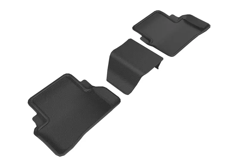 3D Maxpider 2017-2019 Mercedes-Benz E-Class Sedan W213 Kagu 2Nd Row Floormats - Black 1