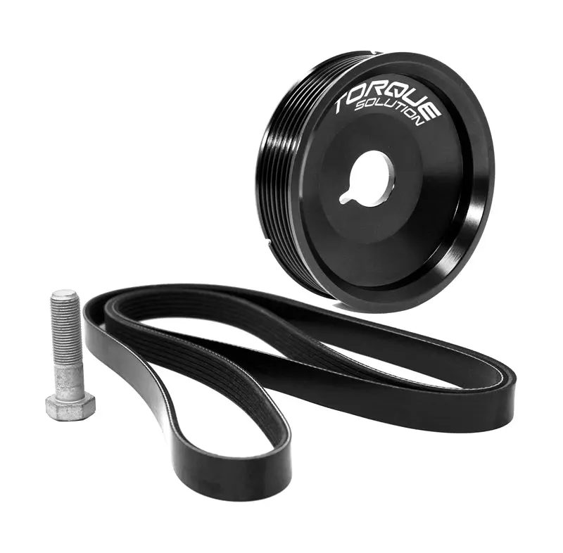 Torque Solution Underdrive Crank Pulley Porsche Boxster/Cayman/996/997 W/O Ac (Excl Turbo Engines) 1
