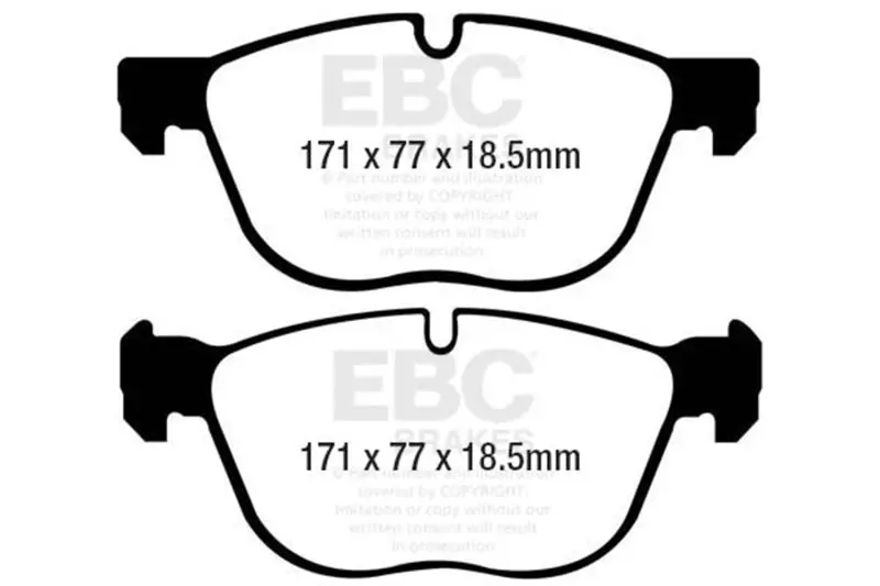 Ebc 07-10 Bmw X5 3.0 Redstuff Front Brake Pads 2