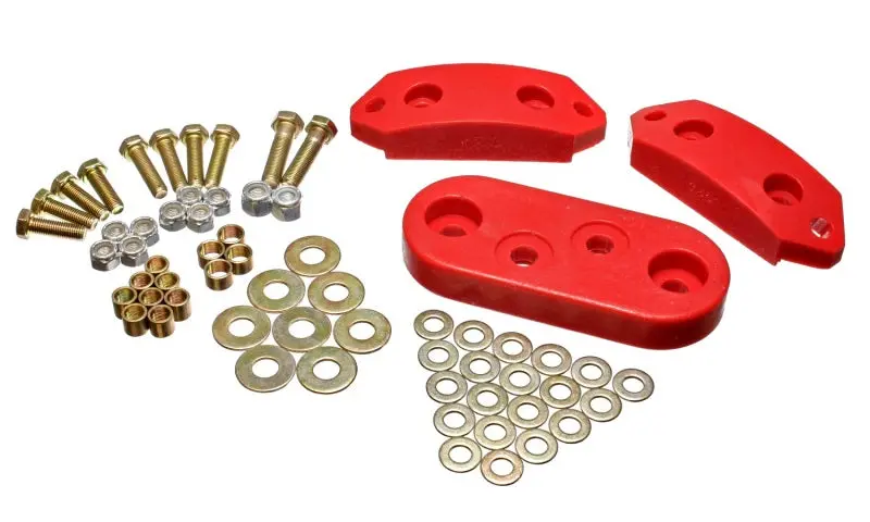 Energy Suspension 61-73 Vw Beetle/70-73 Super Beetle Red Motor And Trans Mount Bushings (Inc H/W) 1