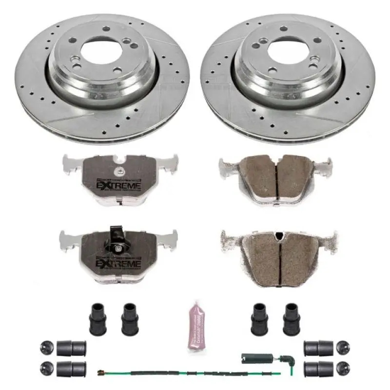 Power Stop 01-06 Bmw M3 Rear Z26 Street Warrior Brake Kit 1