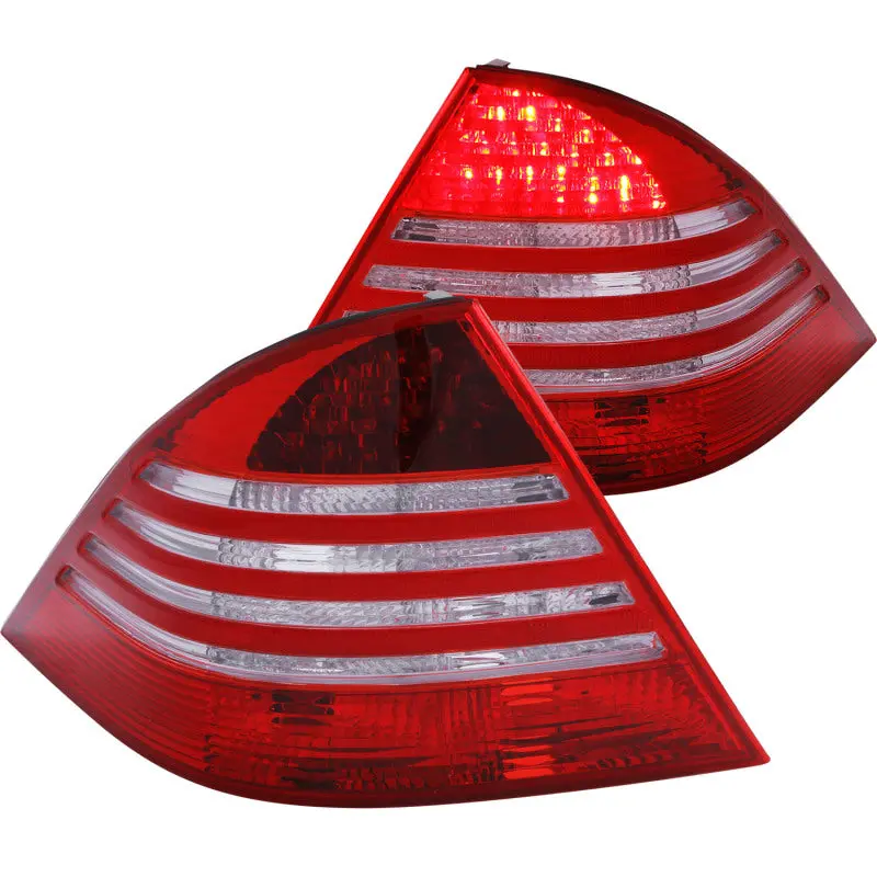 Anzo 2000-2005 Mercedes Benz S Class W220 Led Taillights Red/Clear 1