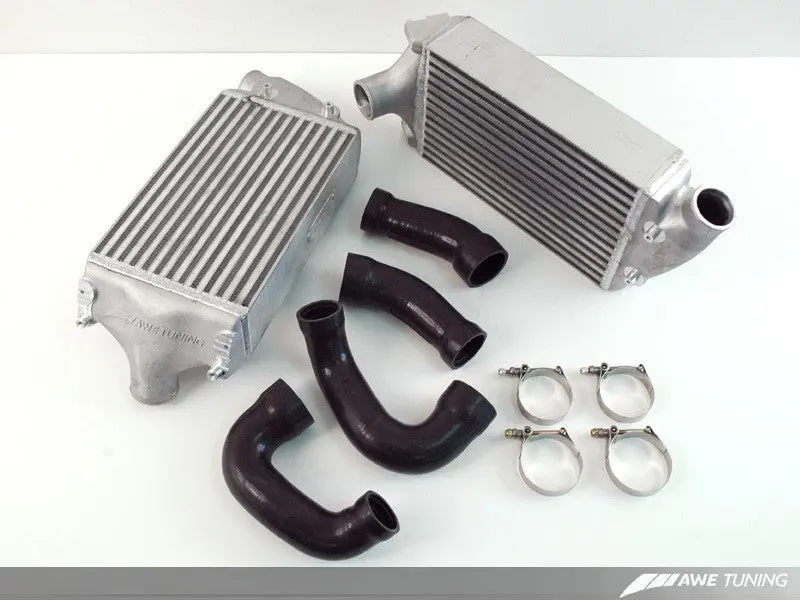 Awe Tuning 997Tt/Gt2 Performance Intercoolers - Black Hoses 1