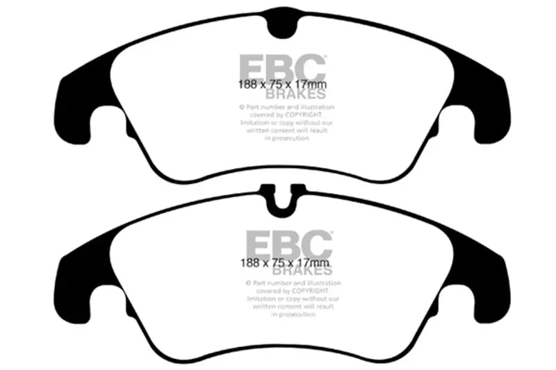 Ebc 09-11 Audi A4 2.0L Turbo Bluestuff Front Brake Pads 1
