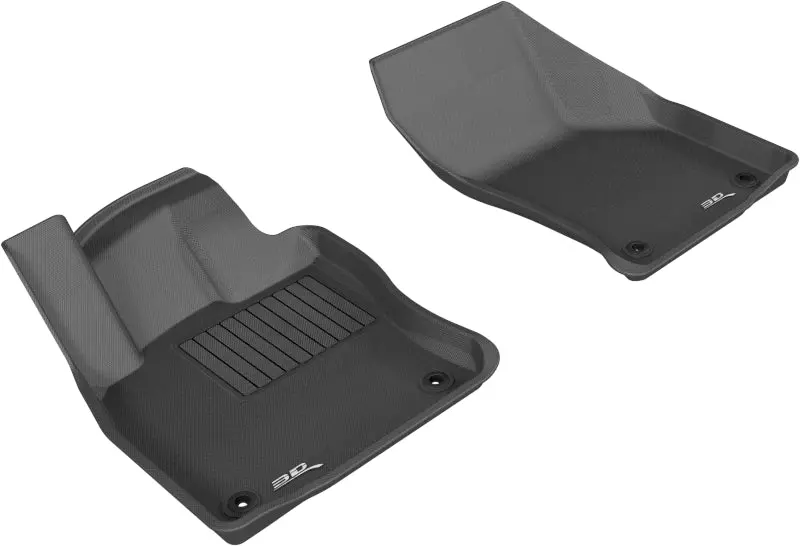 3D Maxpider 2015-2018 Volkswagen Golf Kagu 1St Row Floormat - Black 1