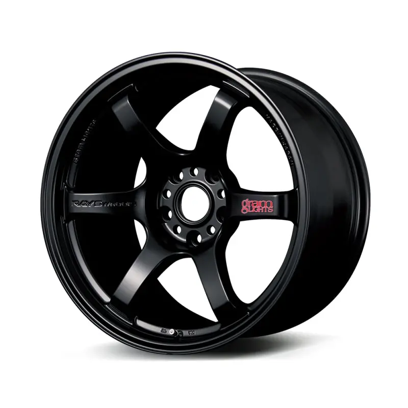 Gram Lights 57Dr 18X9.5 +22 5X114.3 Semi Gloss Black Wheel 1
