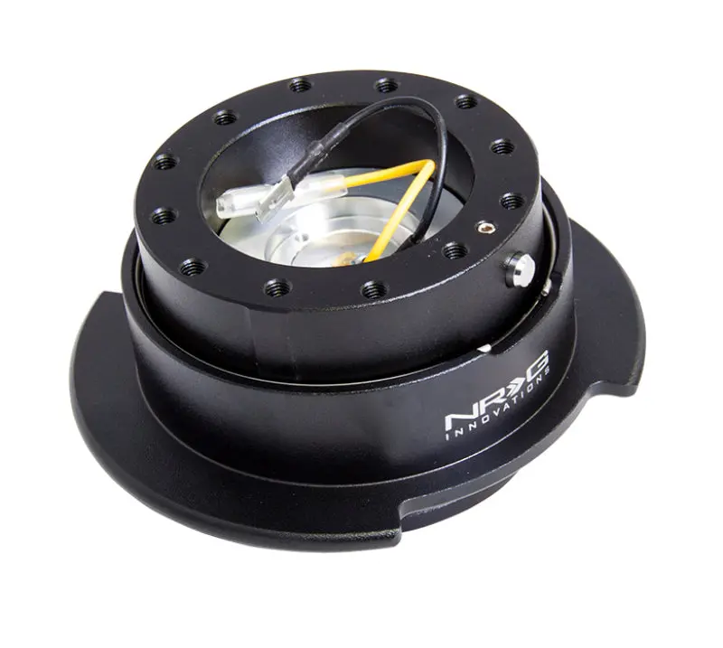 Nrg Quick Release Kit Gen 2.5 - Black / Black Ring W/Finger Grooves 1