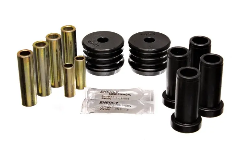 Energy Suspension 64-75 Bmw 2002 Black Rear Control Arm Bushing Set 1