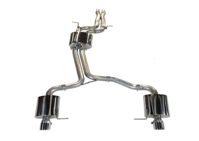 Awe Tuning Audi 8R Q5 3.2L Non-Resonated Exhaust System (Downpipe-Back) - Diamond Black Tips 1