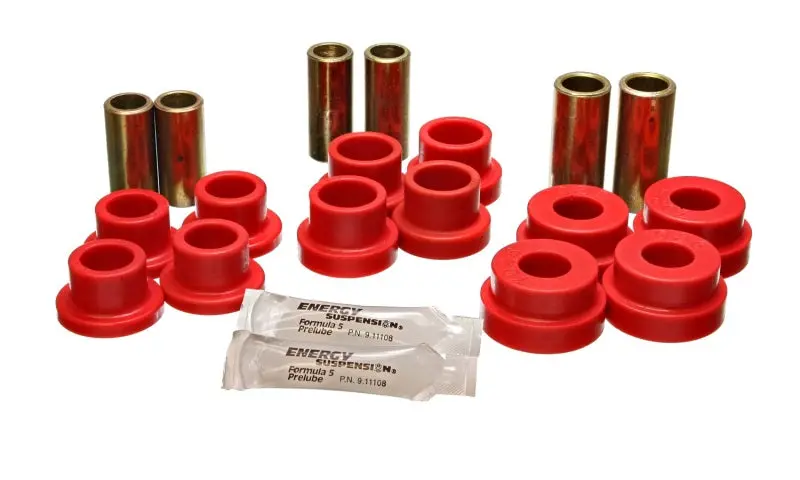 Energy Suspension 64-75 Bmw 2002 Red Front Control Arm Bushing Set 1