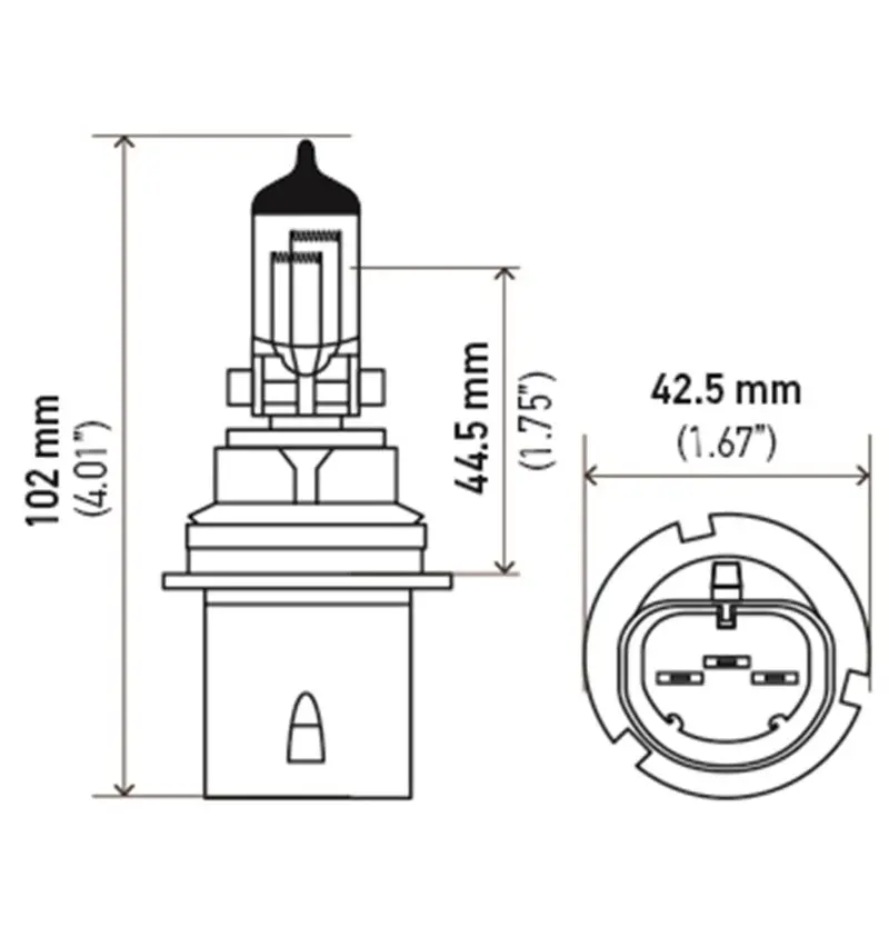 Hella Bulb 9004 12V 65/45W P29t T4625 +50 1