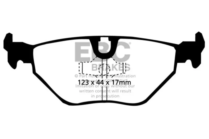 Ebc 92-95 Bmw M3 3.0 (E36) Bluestuff Rear Brake Pads 1