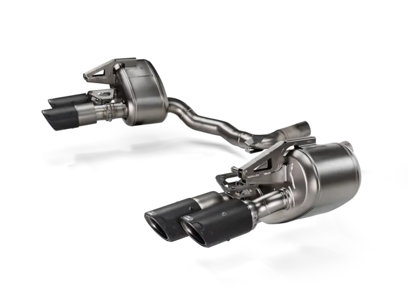 Akrapovic 2024+ Porsche Panamera Slip-On Line (Titanium) W/ Carbon Tips: Requires V6 Or V8 Fit Kit 1