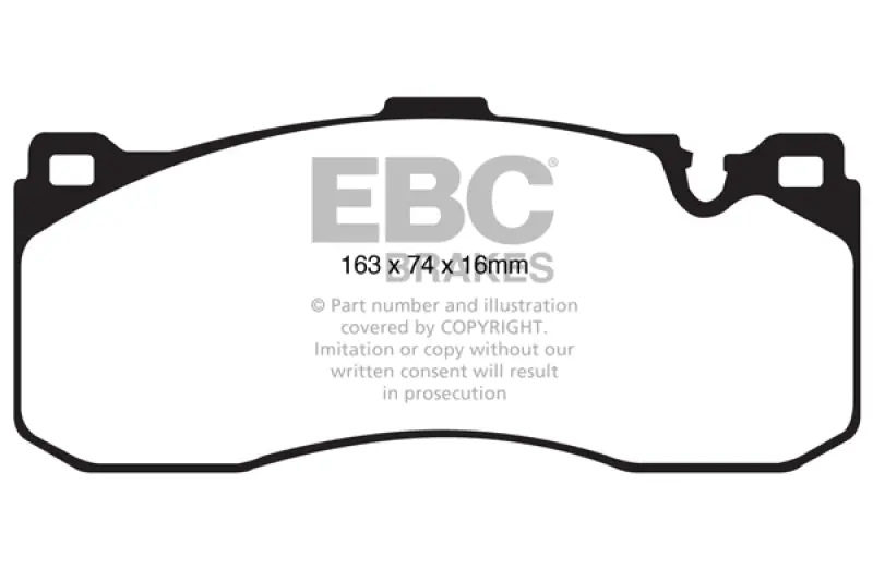 Ebc 08-10 Bmw 135 3.0 Twin Turbo Redstuff Front Brake Pads 1