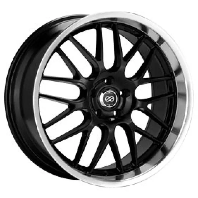Enkei Lusso 20 X 8.5 40Mm Offset 5X120 72.6 Bore Black W/ Machined Lip Wheel 1