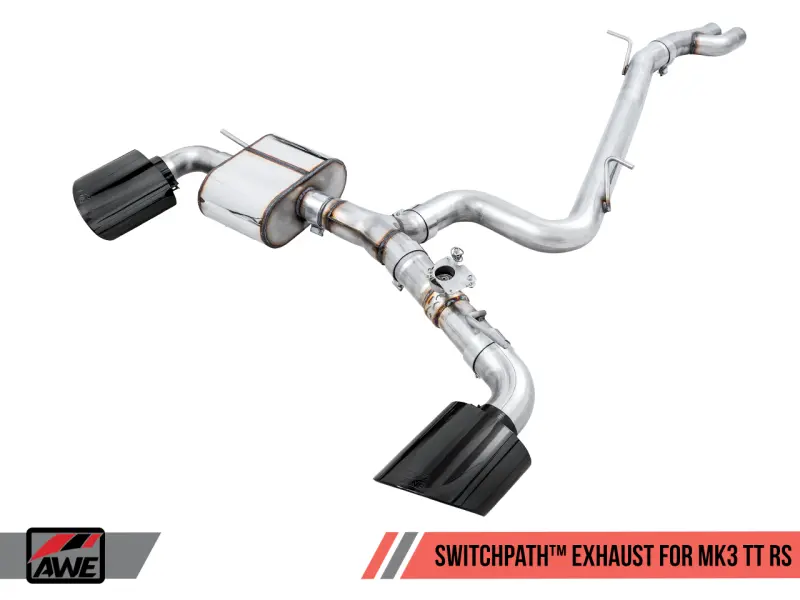 Awe Tuning 18-19 Audi Tt Rs 2.5L Turbo Coupe 8S/Mk3 Switchpath Exhaust W/Diamond Black Rs-Style Tips 1