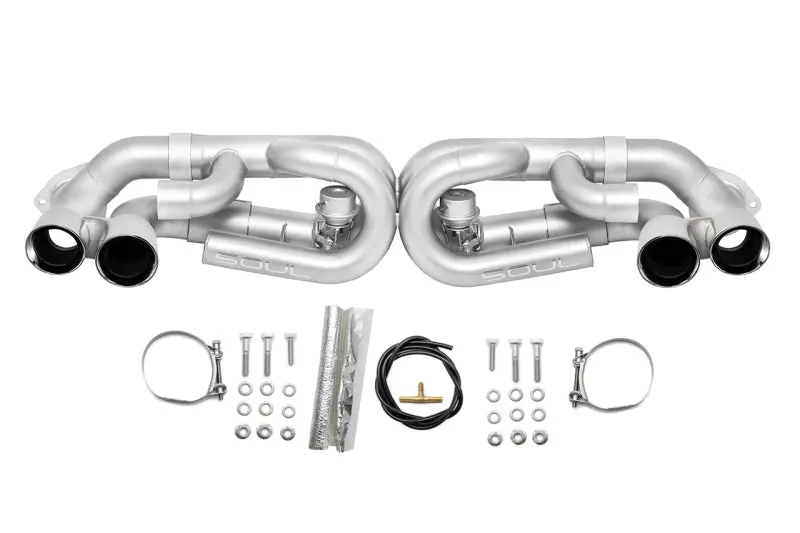 Soul 12-16 Porsche 991.1 Carrera Base / S / Gts (W/ Pse) Valved Perf. Exhaust - Polished Chrome Tips 1
