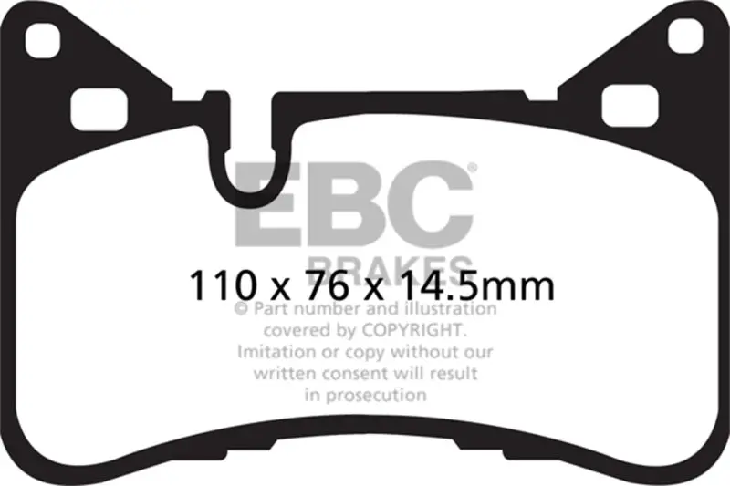 Ebc 14 Mercedes-Benz C63 Amg (W204) 6.2 Bluestuff Rear Brake Pads 1