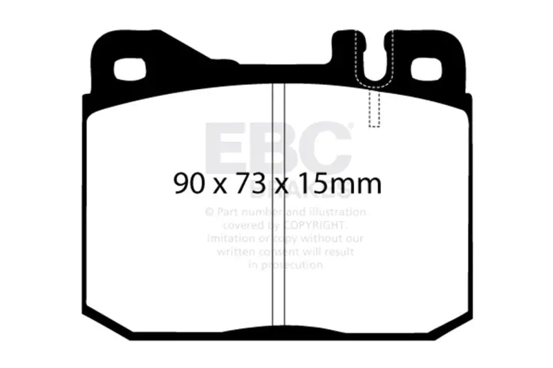 Ebc 76-79 Mercedes-Benz 230 Redstuff Front Brake Pads 1
