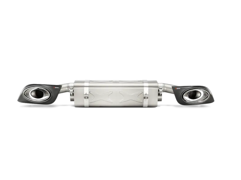 Akrapovic 14-15 Porsche 911 Turbo/Turbo S (991) Slip-On Line (Titanium) W/ Carbon Titanium Tips 1