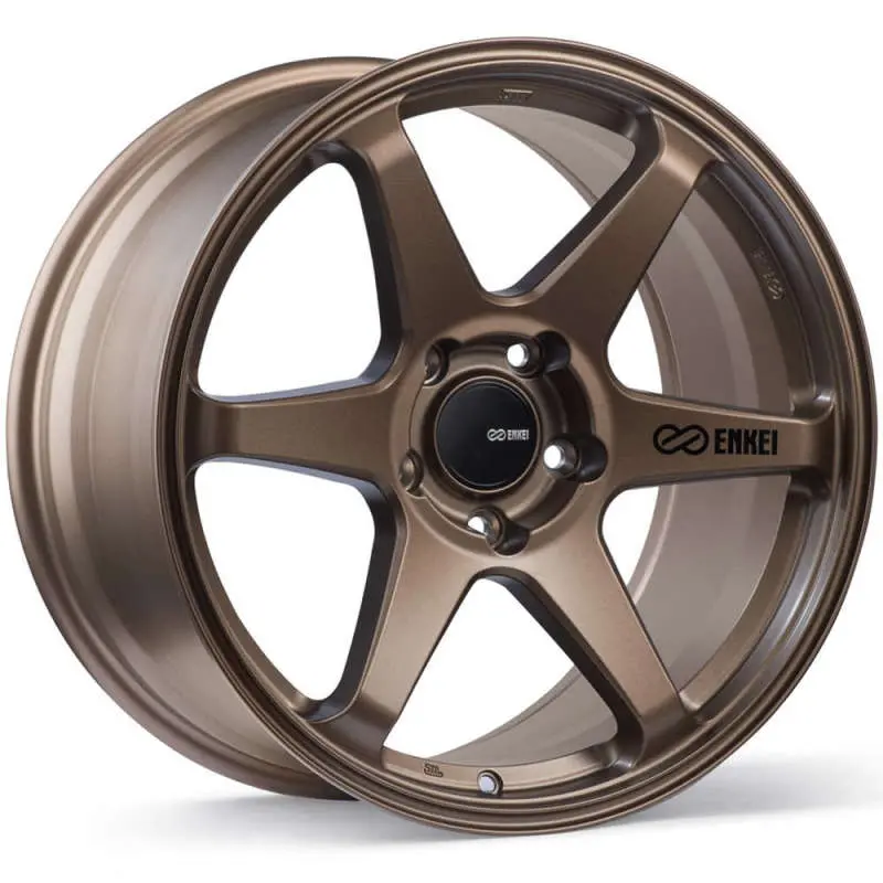 Enkei T6r 17X8 40Mm Offset 5X114.3 Bolt Pattern 72.6 Bore Matte Bronze Wheel 1