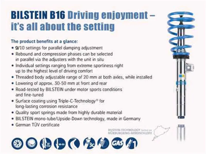 Bilstein B16 (Pss10) Bmw E92 Performance Suspension System *Special Order* 1