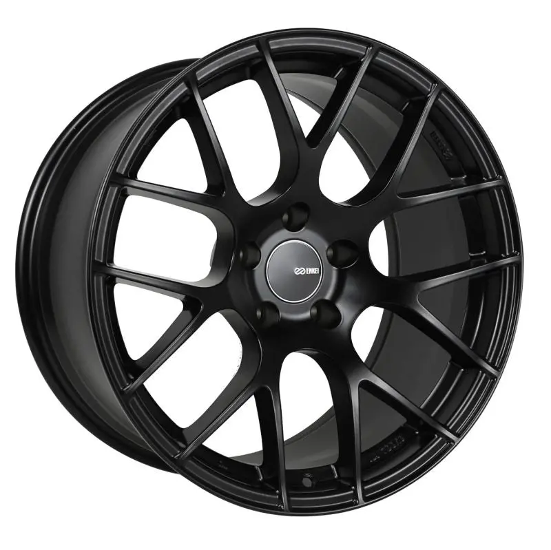 Enkei Raijin 19X8.5 42Mm Offset 5X112 Bolt Pattern 72.6 Hub Bore Black Wheel 1