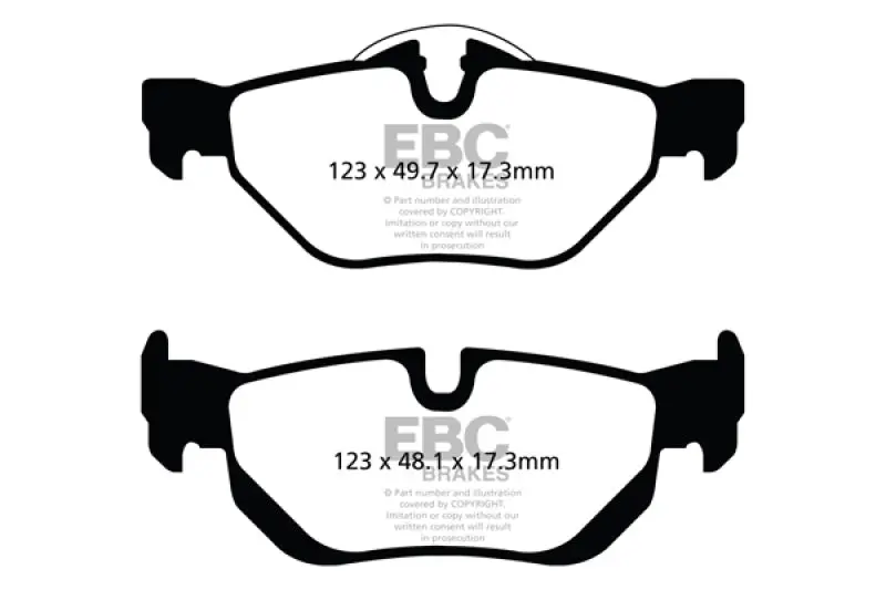 Ebc 13+ Bmw X1 2.0 Turbo (28I) Yellowstuff Rear Brake Pads 1