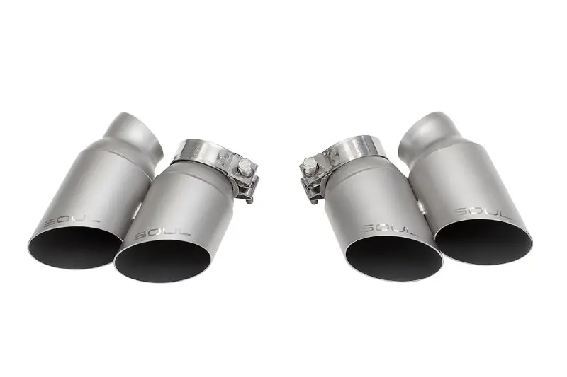 Soul 13-19 Porsche 991.1 / 991.2 Turbo Bolt On Exhaust Tips - Gt2 Style (Signature Satin) 1