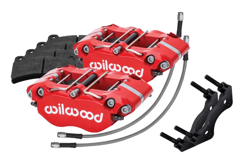 Wilwood 84-89 Porsche 911 Rear Dynapro Caliper Kit 3In Mt - Red 1