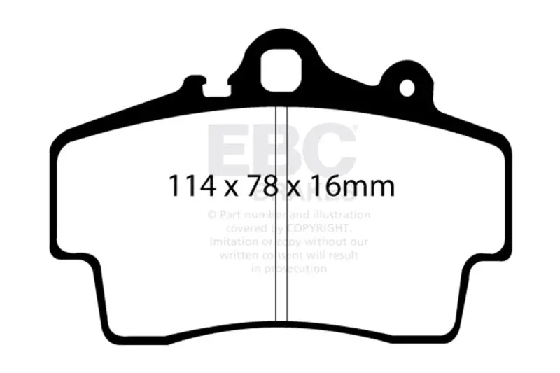 Ebc 97-99 Porsche Boxster Bluestuff Front Brake Pads 1