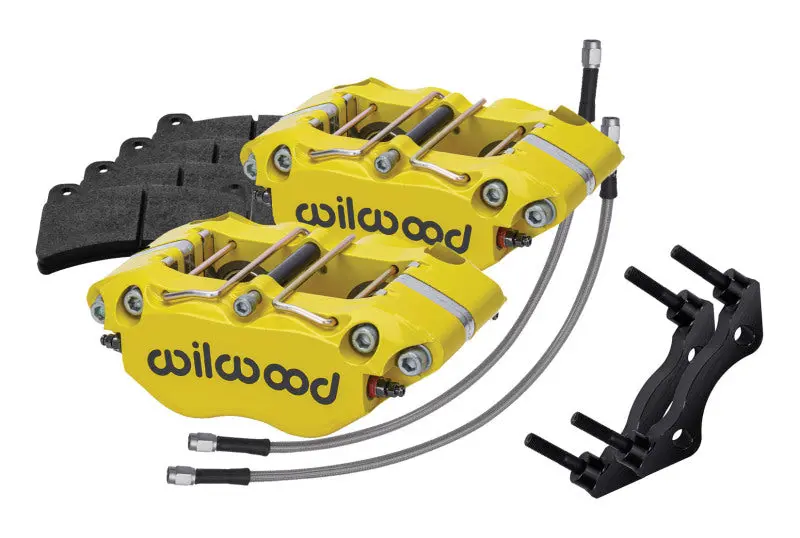 Wilwood 84-89 Porsche 911 Rear Dynapro Caliper Kit 3In Mt - Yellow 1