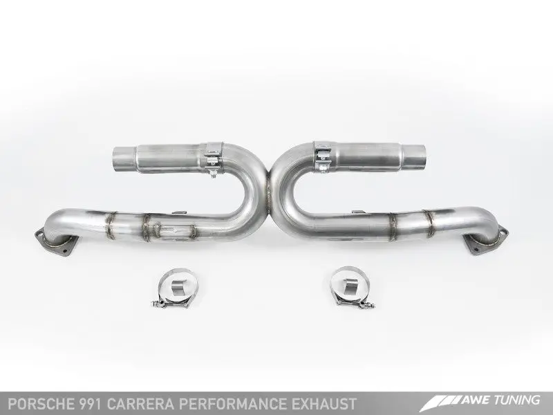 Awe Tuning 991 Carrera Performance Exhaust - Use Stock Tips 1