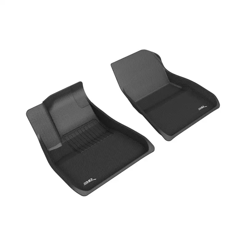 3D Maxpider 2018-2019 Tesla Model 3 Kagu 1St Row Floormat - Black 1