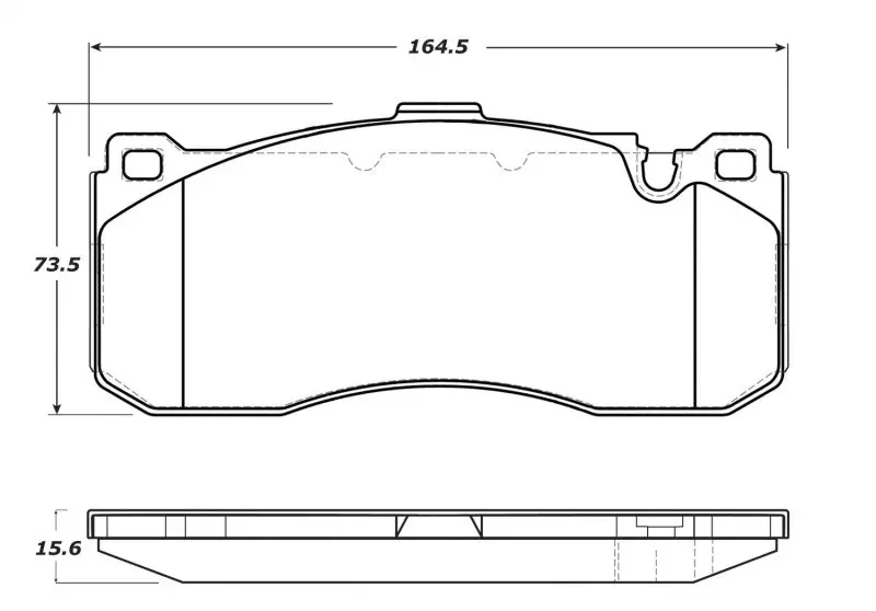 Stoptech Street Touring 08-09 Bmw 128I/135I Coupe Front Brake Pads 1