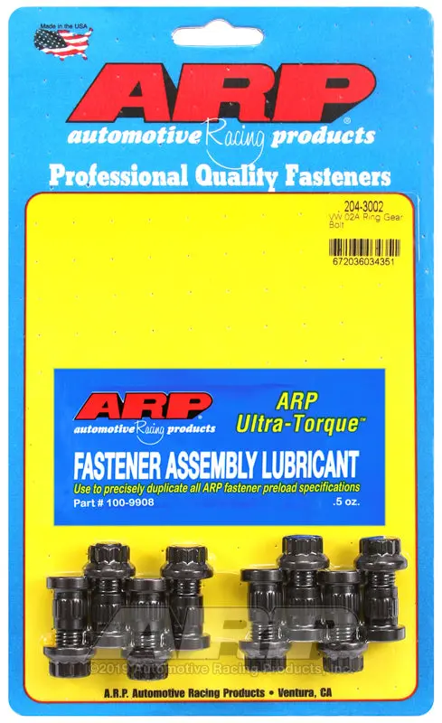 Arp Vw 02A M10 Ring Gear Bolt Kit 1