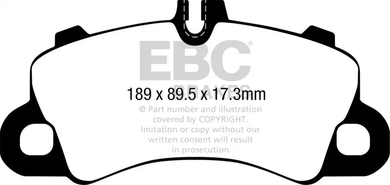 Ebc 2018+ Porsche Cayenne (3Rd Gen) 3.0L Turbo Bluestuff Front Brake Pads 1