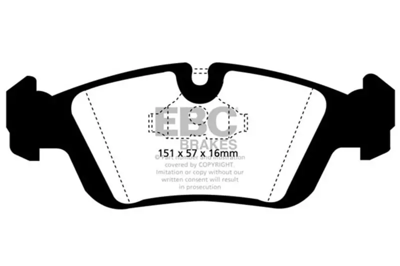 Ebc 96-98 Bmw Z3 1.9 Yellowstuff Front Brake Pads 1