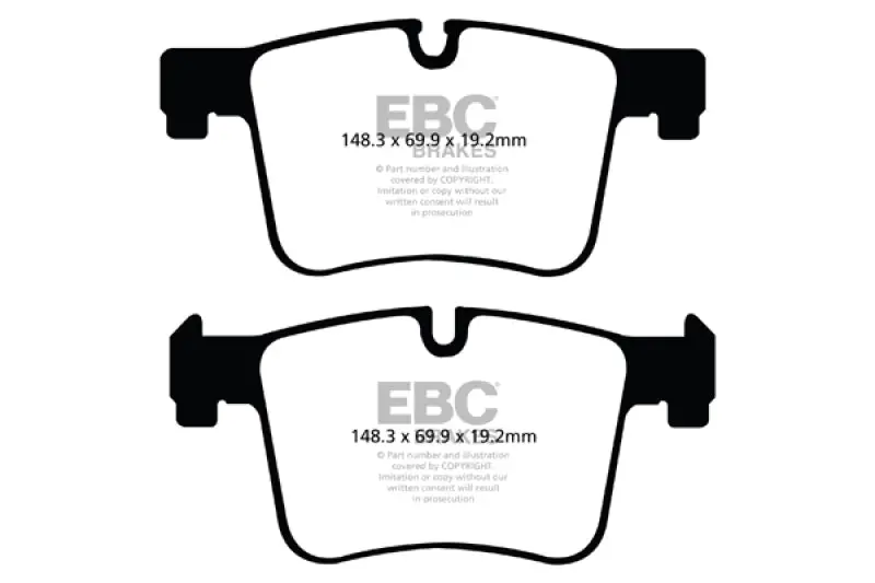 Ebc 11+ Bmw X3 2.0 Turbo (F25) Ultimax2 Front Brake Pads 1