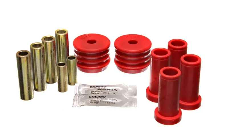 Energy Suspension 64-76 Bmw 2002 Red Rear Control Arm Bushing Set 1